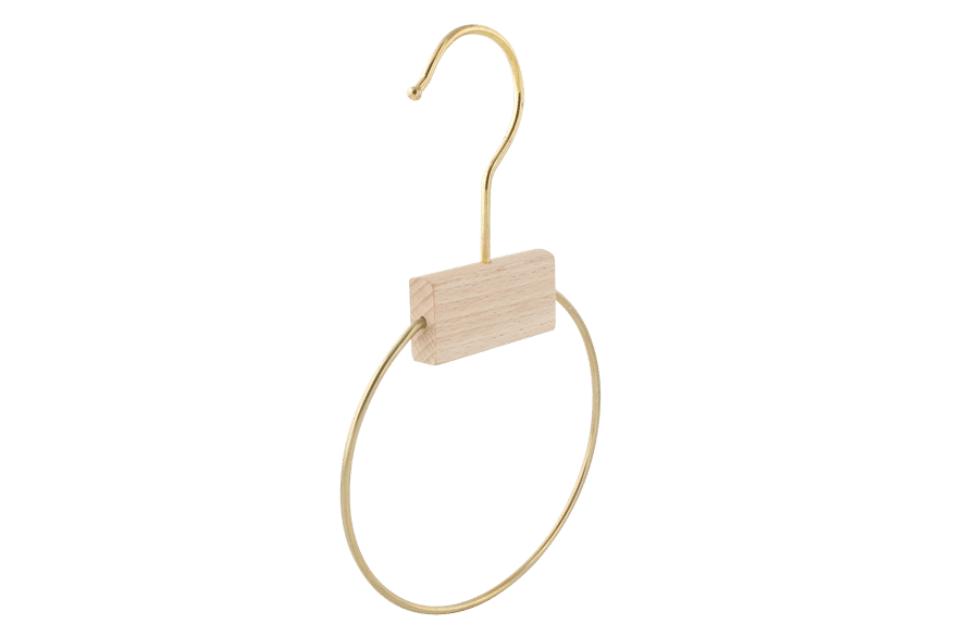 Accessoires bois et métal porte-foulards - E1702-6